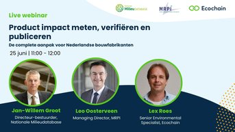 Ecochain, MRPI, NMD: Webinar Product impact meten, verifiëren en publiceren