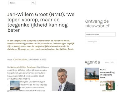 Interview Circulaire Bouw Economie.nl met Jan-Willem Groot